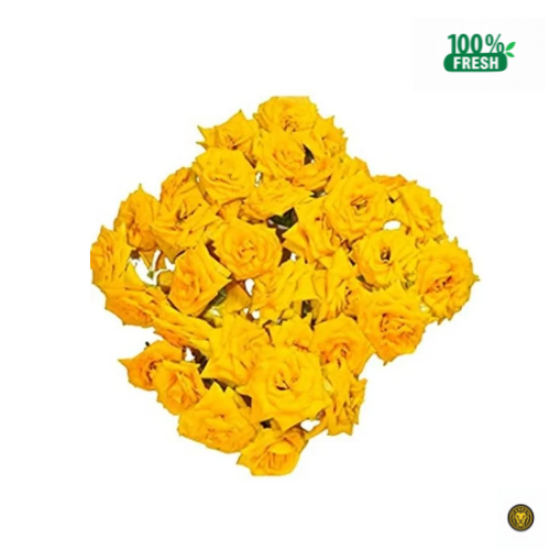 Picture of Fresh Yellow Rose Pooja Flower