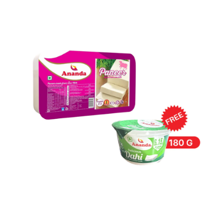 Picture of Ananda Fresh Cow Paneer (Free Curd 180ml)