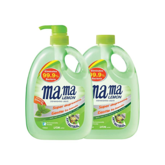 Picture of Mama Lemon Dishwashing Liquid- (Green Tea) Combo Pack