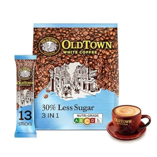 Picture of Old Town 3 in 1 Instant White Coffee - Less Sugar