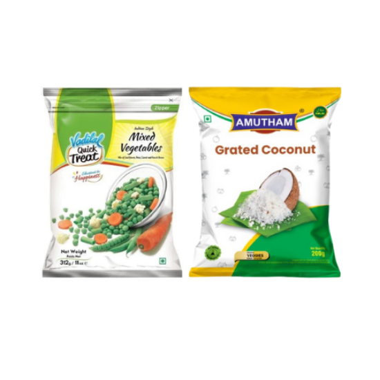 Picture of Amutham Mixed Vegetables & Grated Coconut (Combo Pack)