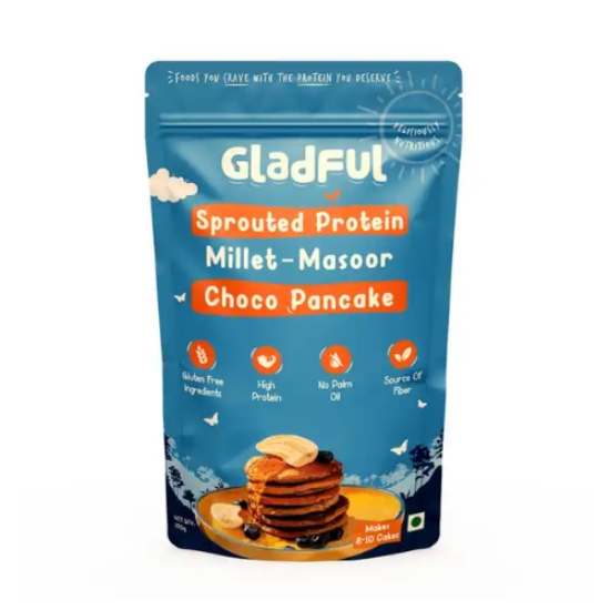 Picture of Gladful Sprouted Protein Millet - Masoor - Choco Pancake