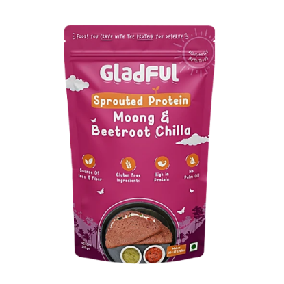 Picture of Gladful Beetroot Moong Dal Chilla