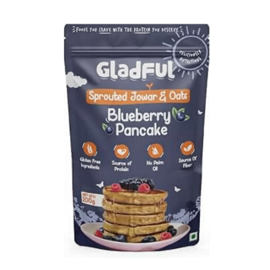 Picture of Gladful Sprouted Jowar & Oats Blueberry Pancake