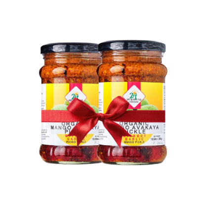 Picture of 24 Mantra Organic Mango Pickle (Without Garlic)(Combo Offer)