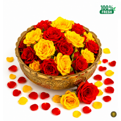 Picture of Fresh Mix Rose Pooja Flower